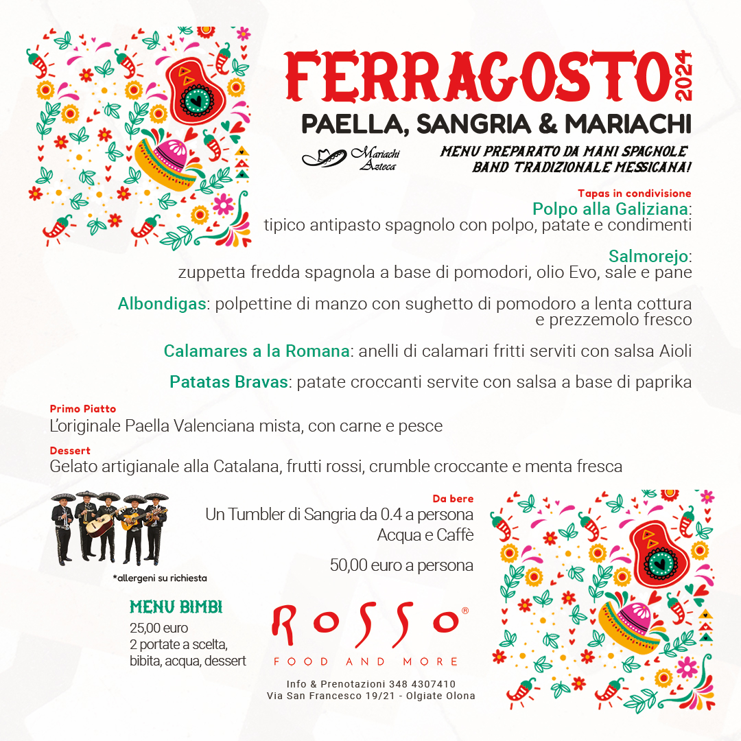 menu ferragosto 2024
